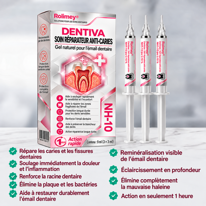 🤍 Rolimey® DenPerm – Gel de comblement naturel de l’émail pour réparer les caries