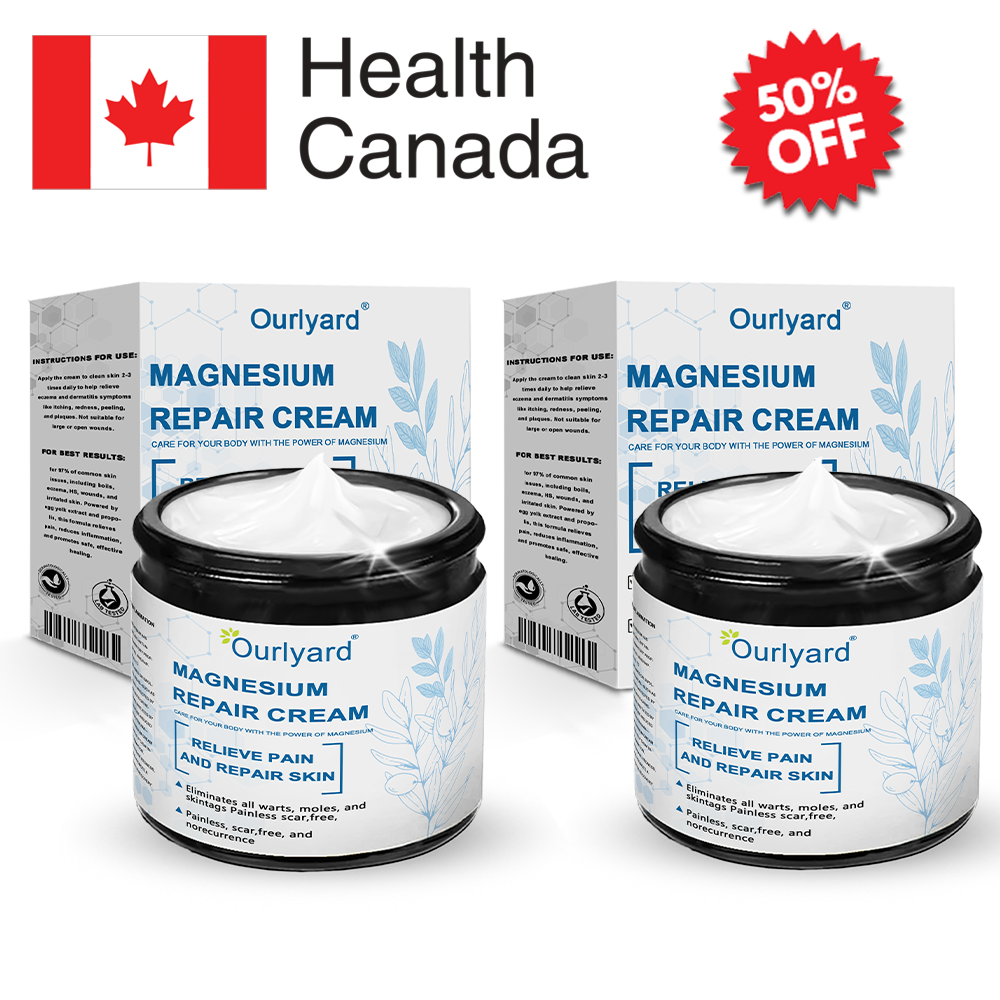 30%Discount✅Official Store: Ourlyard® Magnesium skin repair cream (Psoriasis Relief, Skin Repair, Even Tone, Acne and Dark Spot Treatment, Wart and Mole Removal)