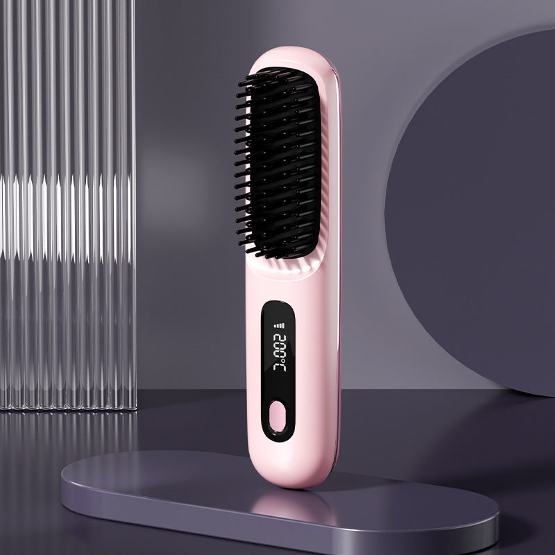 🎁Flash Sale(🚀50%OFF)🎁Cordless Ceramic Heated Hair Straightening Comb