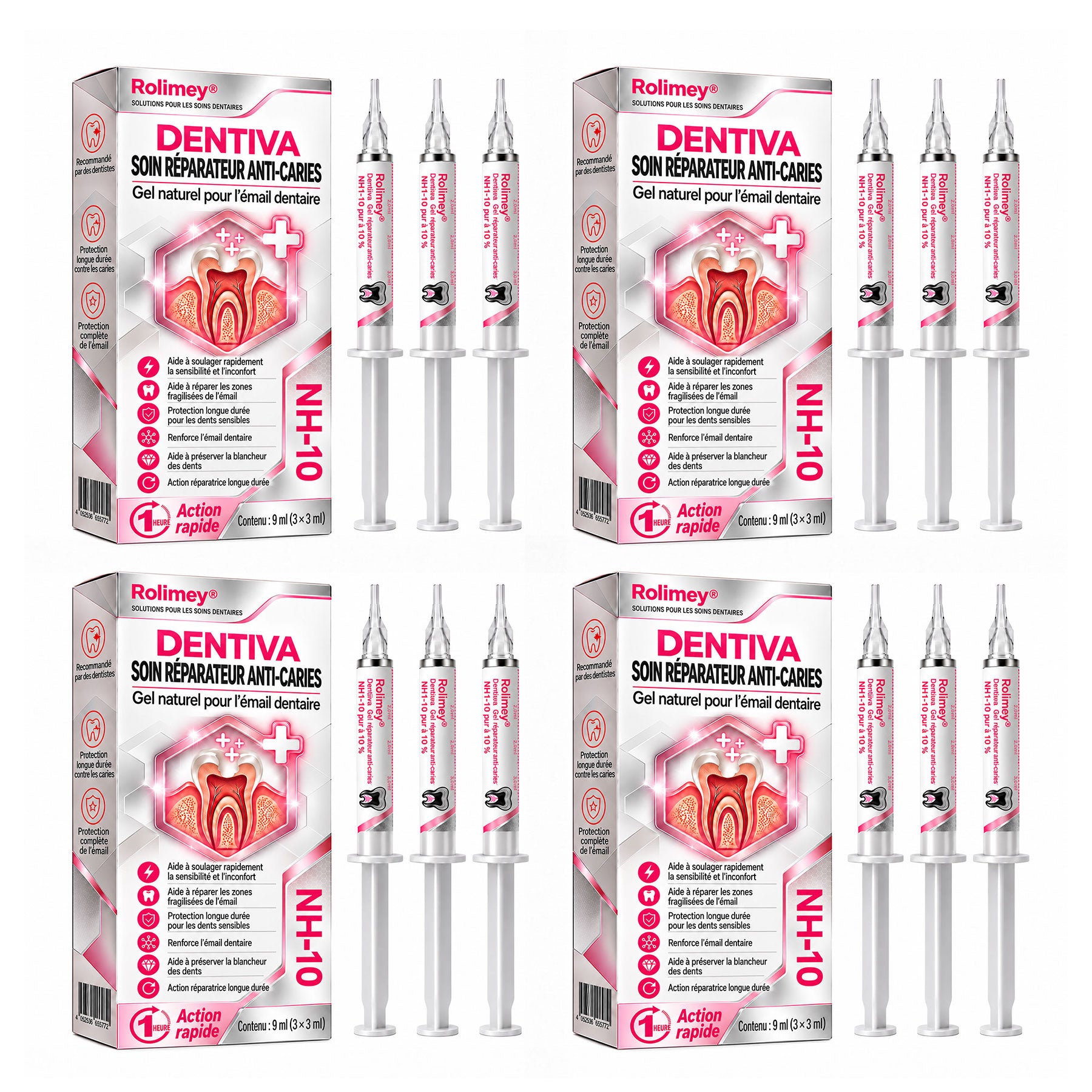 4 boîtes 🪥 Renforcement dentaire complet