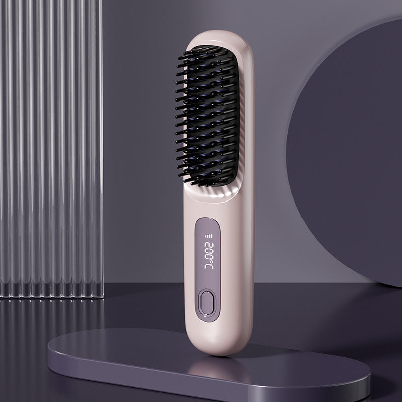 🎁Flash Sale(🚀50%OFF)🎁Cordless Ceramic Heated Hair Straightening Comb