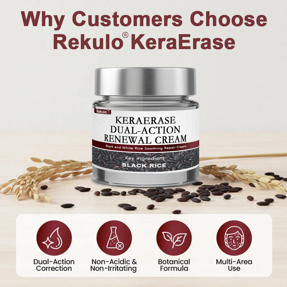 80%OFF CA Rekulo®KeraErase Dual-Action Renewal Cream👨‍⚕️ Health Canada Certified (Removes Skin Growths and Warts, Improves Actinic Keratosis and Purpura, Skin Cancer, and Age Spots) (Copy)