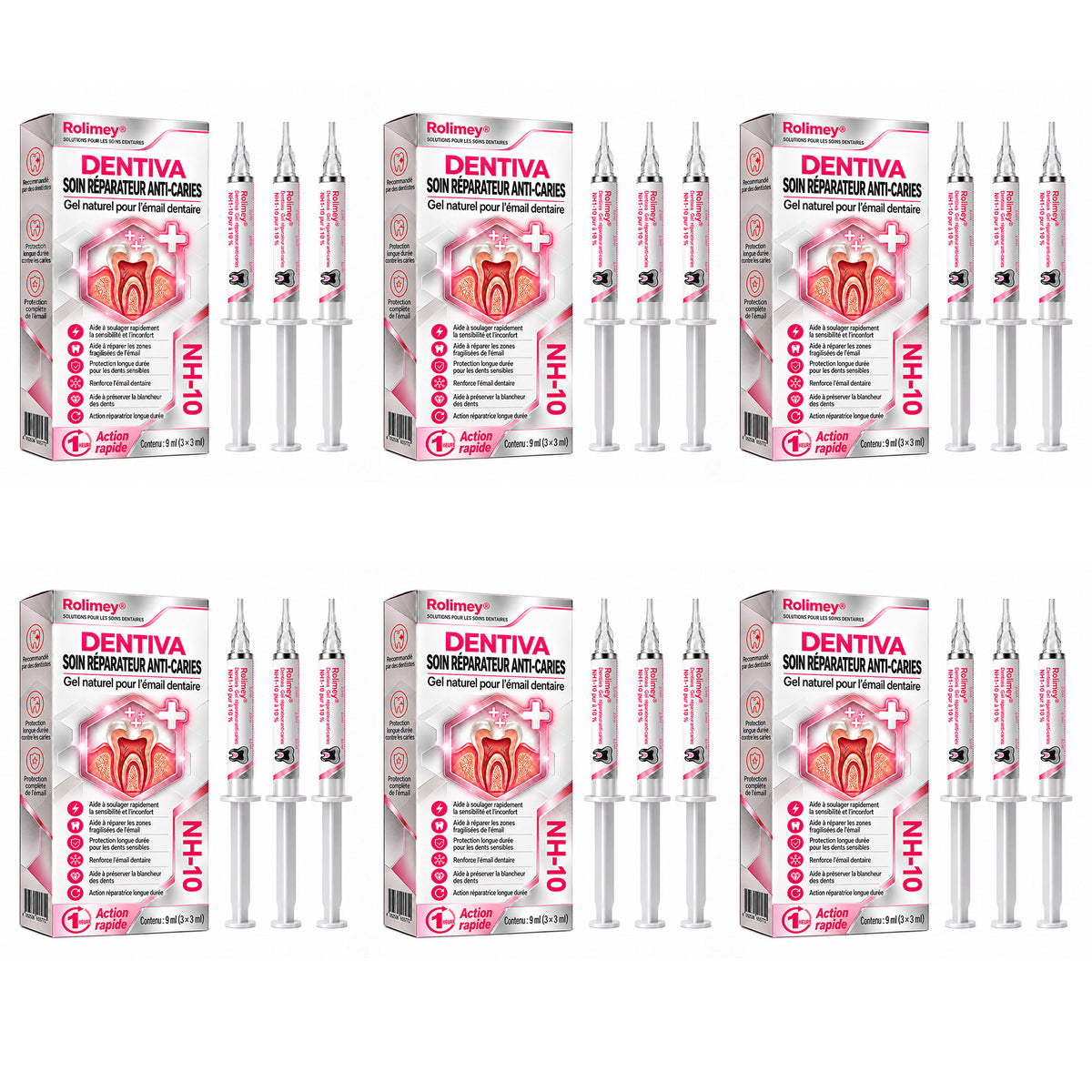 🤍 Rolimey® DenPerm – Gel de comblement naturel de l’émail pour réparer les caries