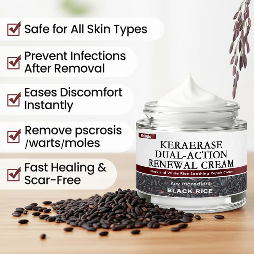 80%OFF CA Rekulo®KeraErase Dual-Action Renewal Cream👨‍⚕️ Health Canada Certified (Removes Skin Growths and Warts, Improves Actinic Keratosis and Purpura, Skin Cancer, and Age Spots) (Copy)
