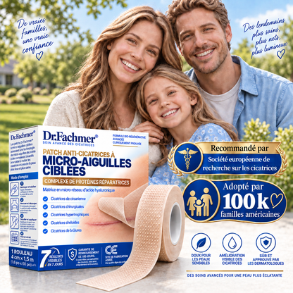 🇫🇷Dr.Fachmer® 🩹 Patch Réparateur Bio-Régénérant à Micro-Aiguilles pour Cicatrices – Soin Avancé au Collagène & Silicone