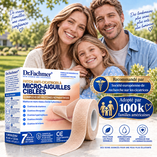 🇫🇷Dr.Fachmer® 🩹 Patch Réparateur Bio-Régénérant à Micro-Aiguilles pour Cicatrices – Soin Avancé au Collagène & Silicone