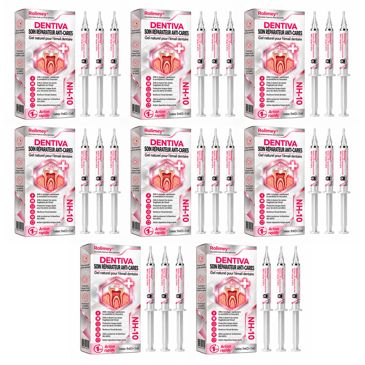 🤍 Rolimey® DenPerm – Gel de comblement naturel de l’émail pour réparer les caries