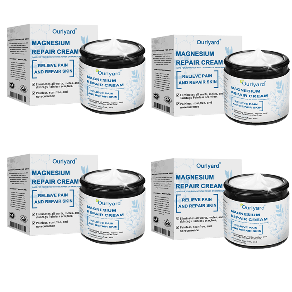 30%Discount✅Official Store: Ourlyard® Magnesium skin repair cream (Psoriasis Relief, Skin Repair, Even Tone, Acne and Dark Spot Treatment, Wart and Mole Removal)