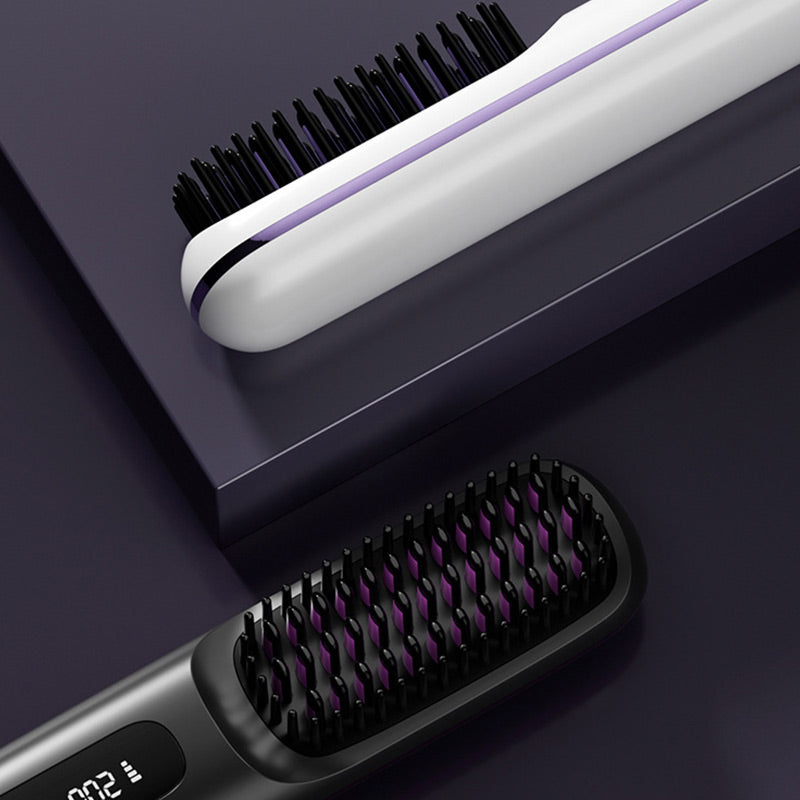 🎁Flash Sale(🚀50%OFF)🎁Cordless Ceramic Heated Hair Straightening Comb