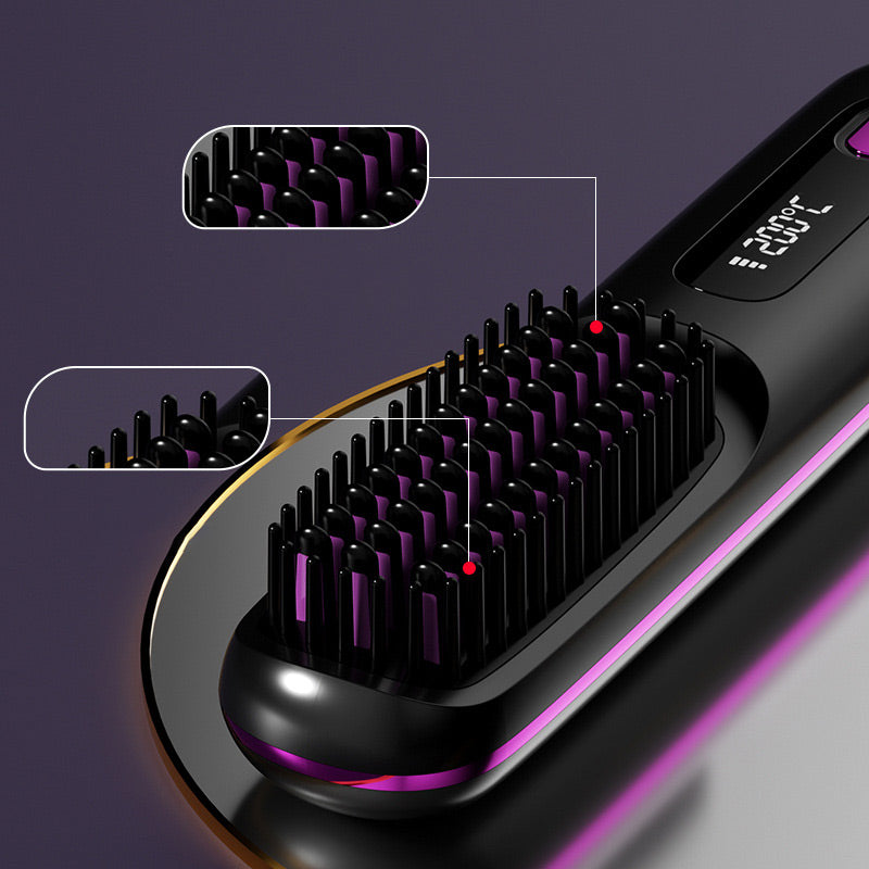 🎁Flash Sale(🚀50%OFF)🎁Cordless Ceramic Heated Hair Straightening Comb
