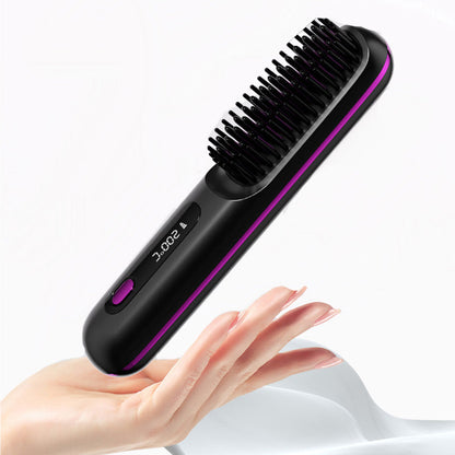 🎁Flash Sale(🚀50%OFF)🎁Cordless Ceramic Heated Hair Straightening Comb