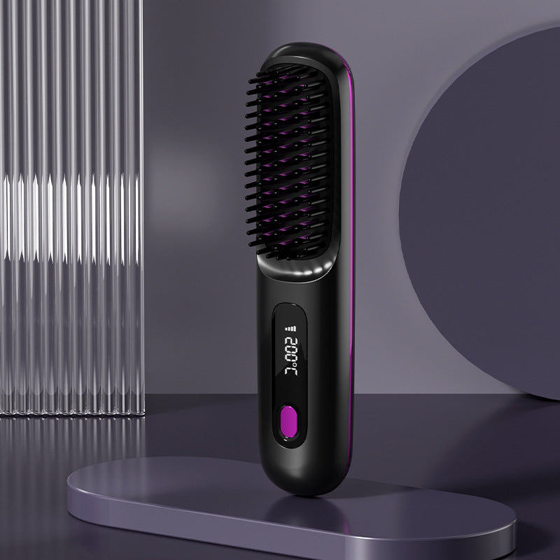 🎁Flash Sale(🚀50%OFF)🎁Cordless Ceramic Heated Hair Straightening Comb