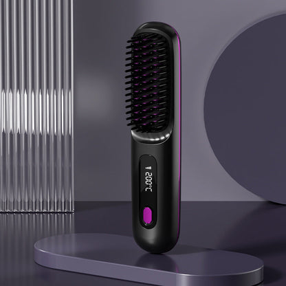 🎁Flash Sale(🚀50%OFF)🎁Cordless Ceramic Heated Hair Straightening Comb