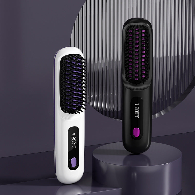 🎁Flash Sale(🚀50%OFF)🎁Cordless Ceramic Heated Hair Straightening Comb