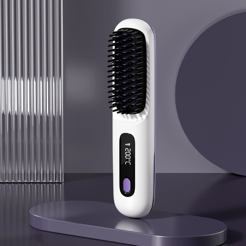 🎁Flash Sale(🚀50%OFF)🎁Cordless Ceramic Heated Hair Straightening Comb