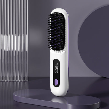 🎁Flash Sale(🚀50%OFF)🎁Cordless Ceramic Heated Hair Straightening Comb